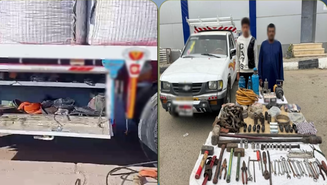 كشف ملابسات سرقة متعلقات من سيارتين بالمنوفية وضبط المتهمين